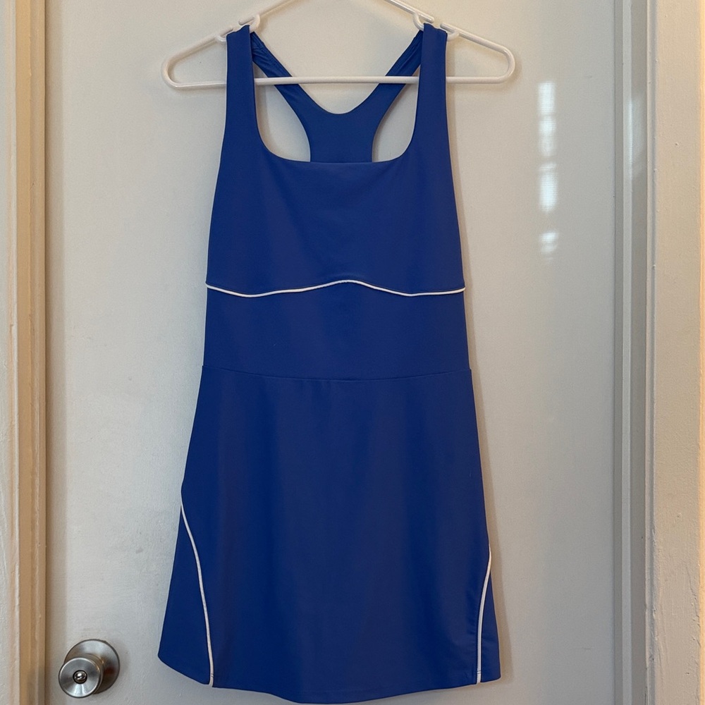 Old Navy Active Blue Dress with White Accents